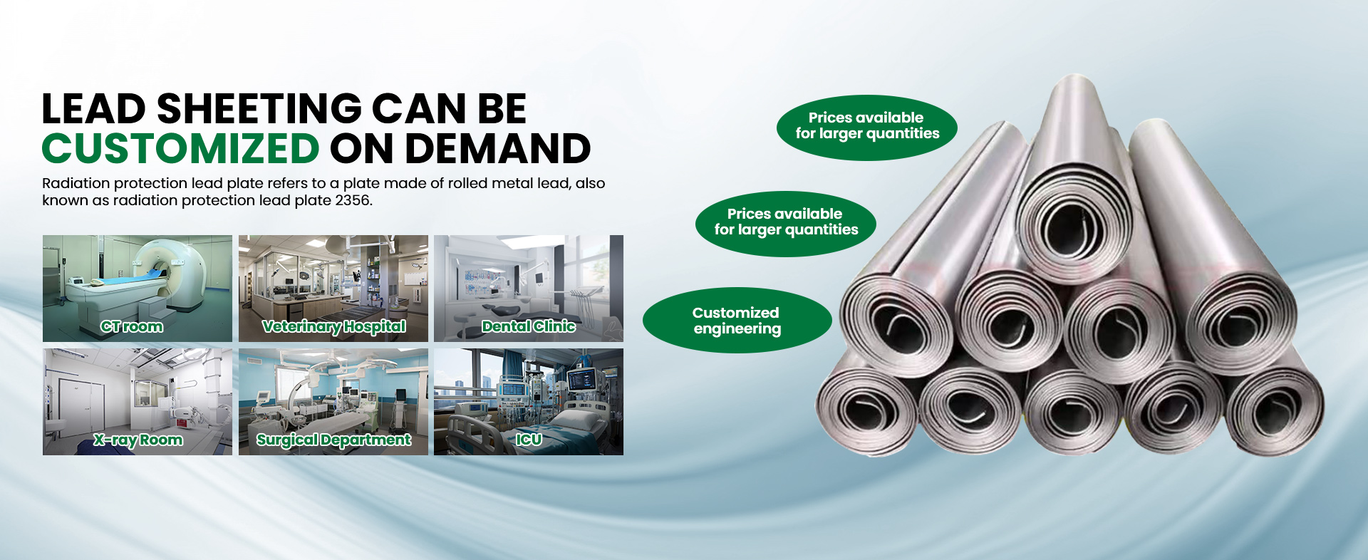 LEAD SHEETING CAN BE  CUSTOMIZED ON DEMAND