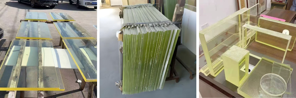 Verre de protection contre les radiations Verre de protection contre les radiations