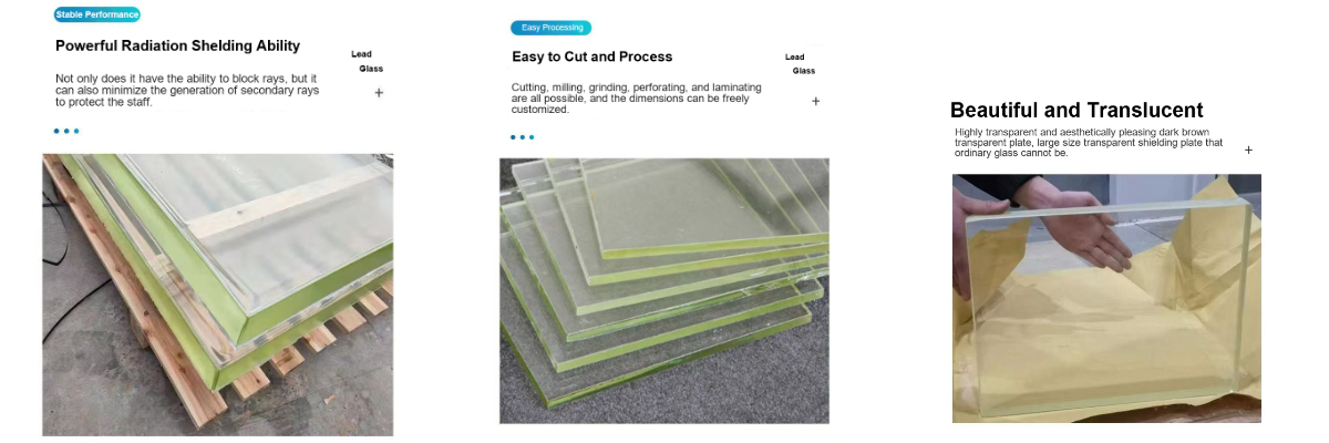 Verre de protection contre les radiations Verre de protection contre les radiations