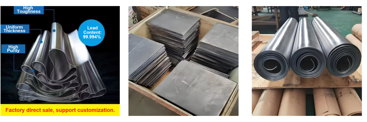 Feuilles de blindage en plomb Feuilles de blindage en plomb