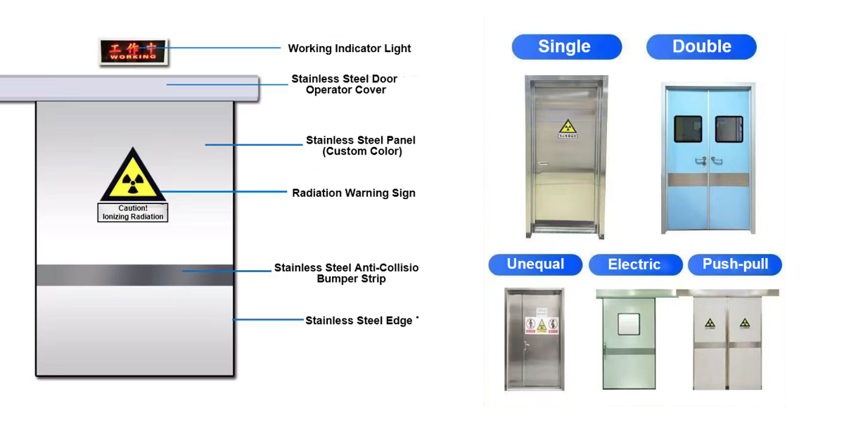 ประตูตะกั่วสำหรับห้องเอกซเรย์ ประตูตะกั่วสำหรับห้องเอกซเรย์