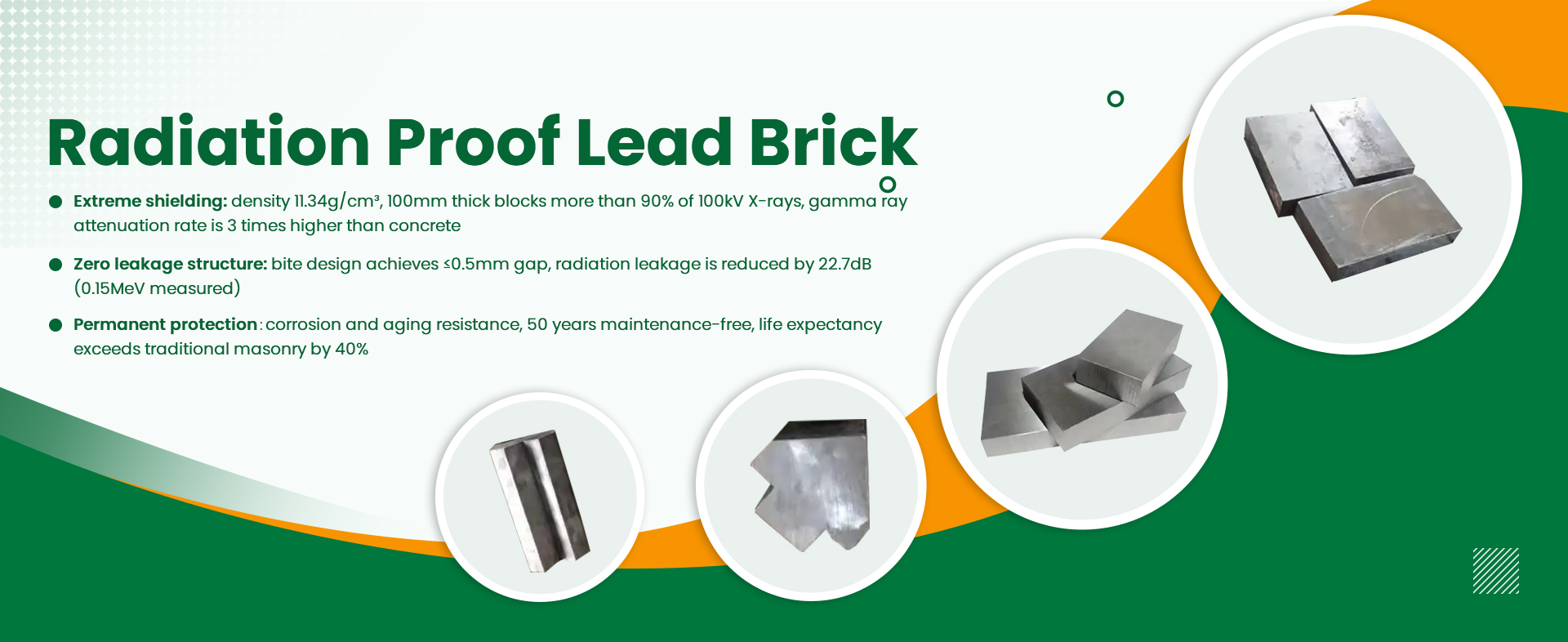 Radiation Proof Lead Brick