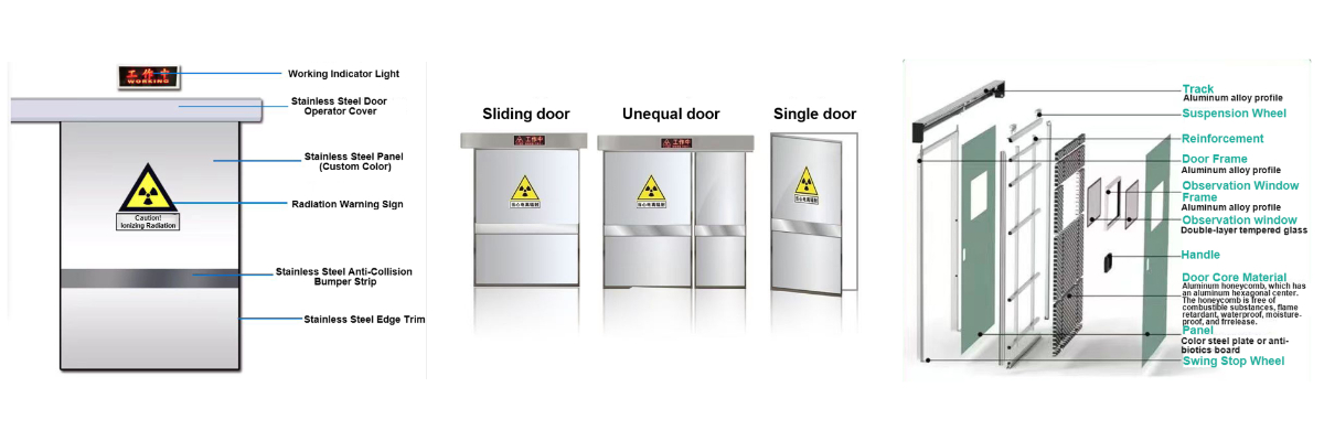 Porte électrique robuste en plomb